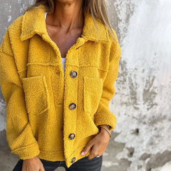 Dion™ - Giacca corta in lana con revers