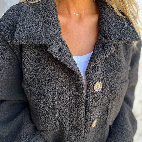Dion™ - Giacca corta in lana con revers