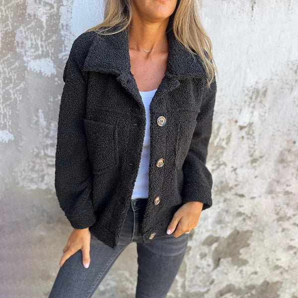Dion™ - Giacca corta in lana con revers